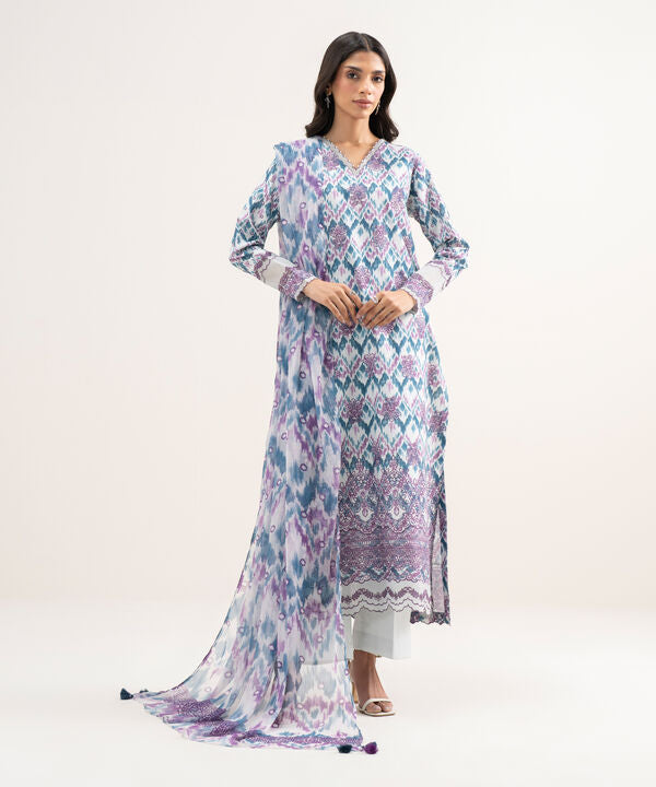 3 Piece - Embroidered Lawn Suit