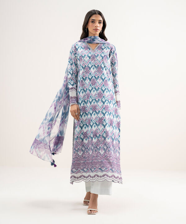 3 Piece - Embroidered Lawn Suit