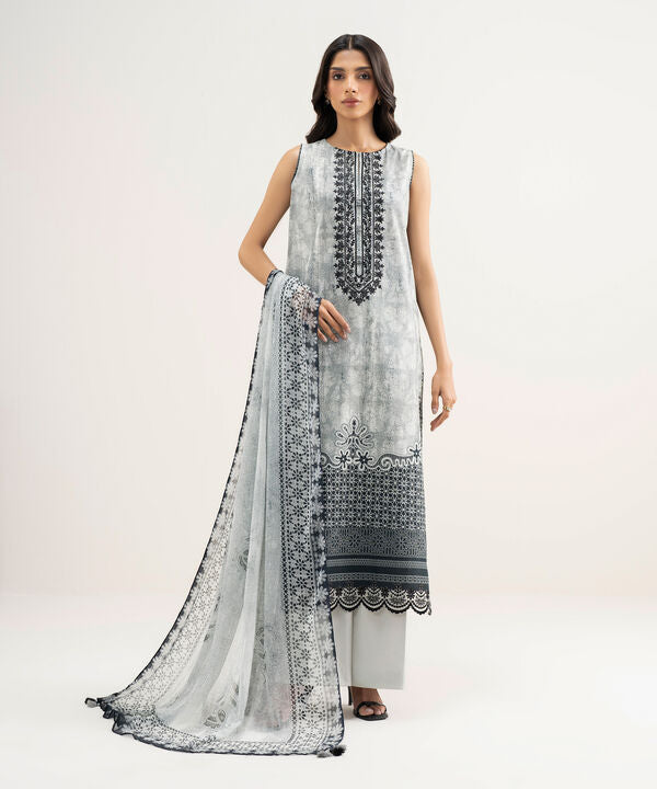 3 Piece - Embroidered Lawn Suit