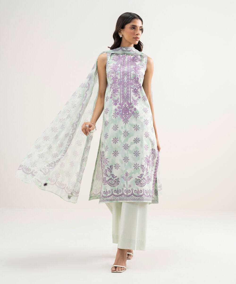 3 Piece - Embroidered Lawn Suit