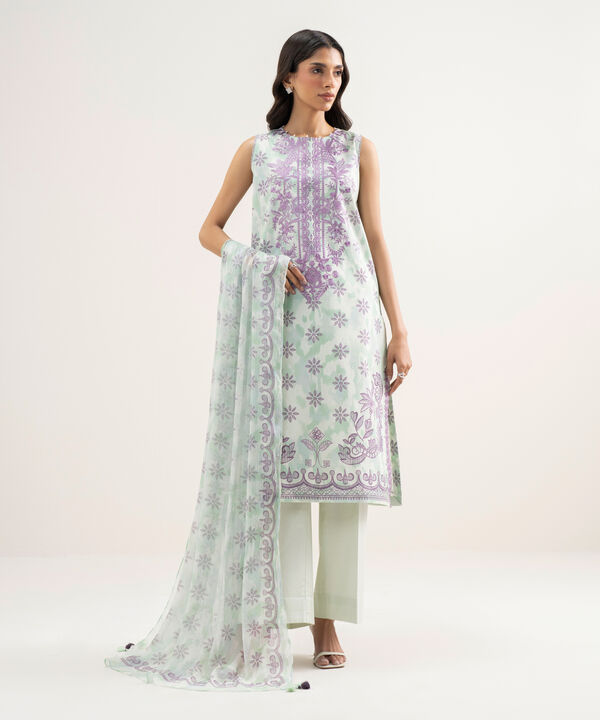 3 Piece - Embroidered Lawn Suit