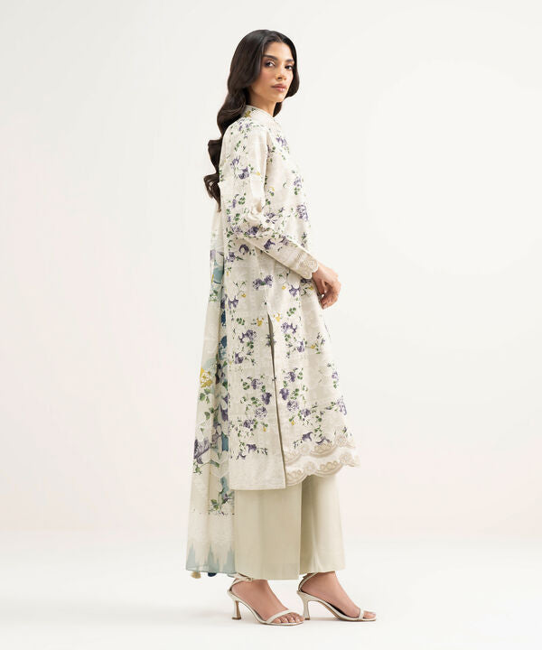 3 Piece - Embroidered Zari Lawn Suit