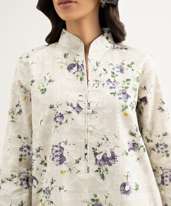 3 Piece - Embroidered Zari Lawn Suit