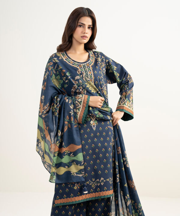3 Piece - Embroidered Lawn Suit