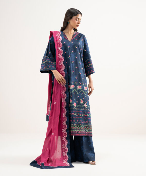 3 Piece - Embroidered Lawn Suit