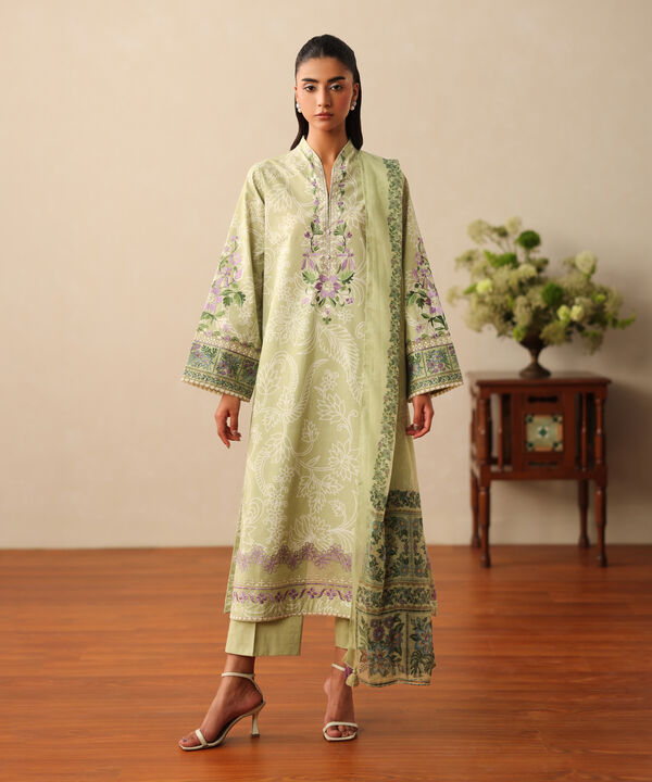 3 Piece - Embroidered Lawn Suit