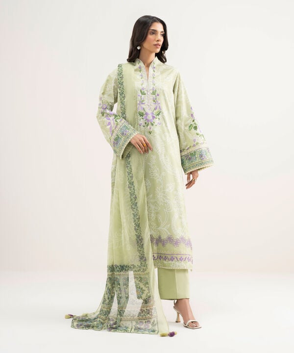 3 Piece - Embroidered Lawn Suit