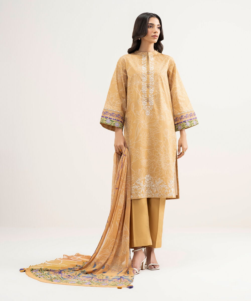 3 Piece - Embroidered Lawn Suit