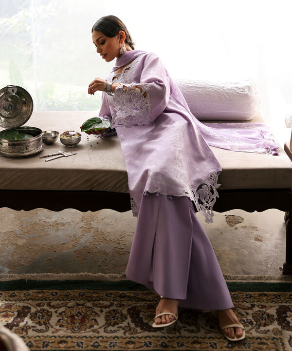 3 Piece - Embroidered Jacquard Suit