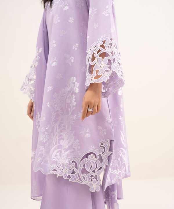 3 Piece - Embroidered Jacquard Suit