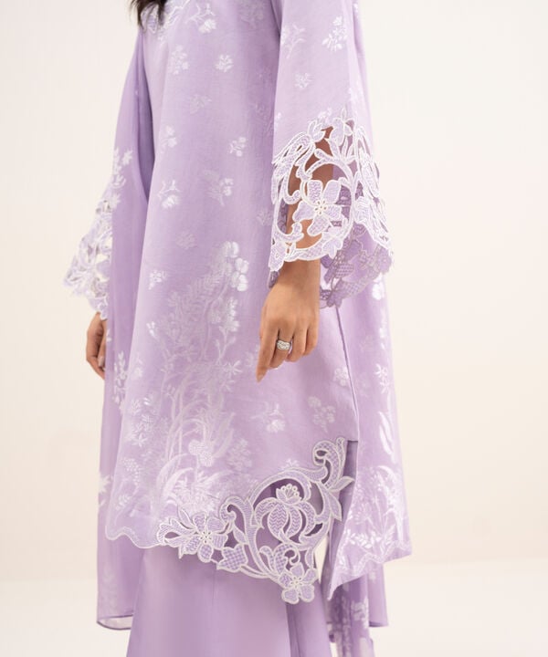3 Piece - Embroidered Jacquard Suit