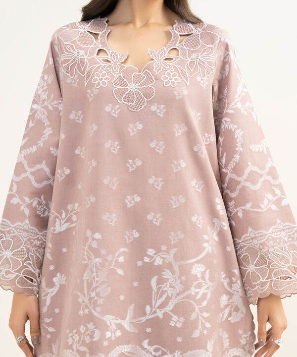 3 Piece - Embroidered Jacquard Suit