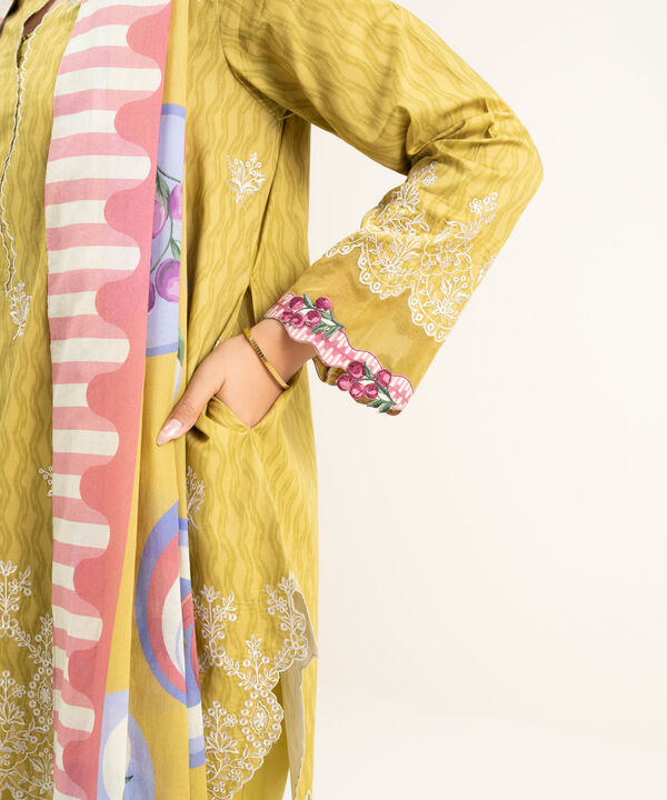 3 Piece - Embroidered Lawn Suit