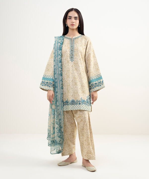 3 Piece - Embroidered Lawn Suit
