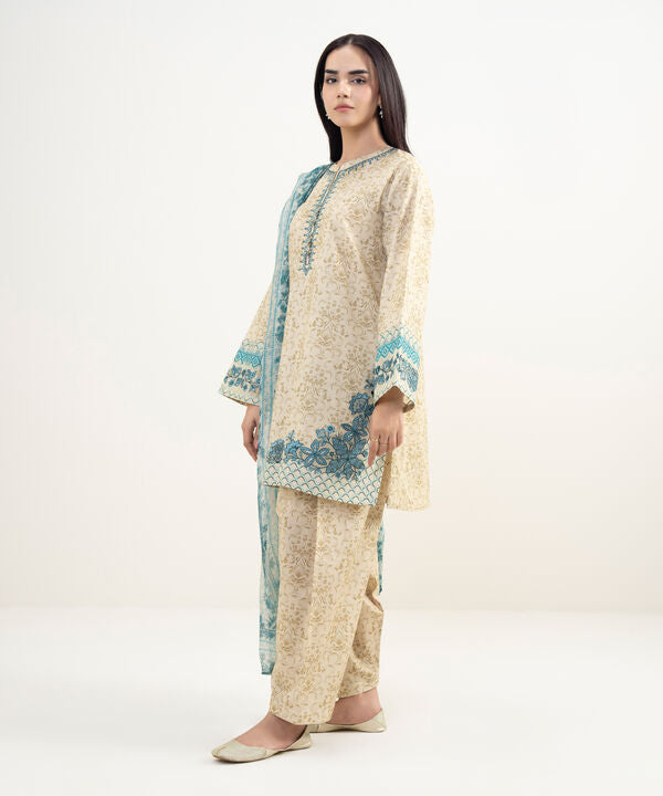 3 Piece - Embroidered Lawn Suit