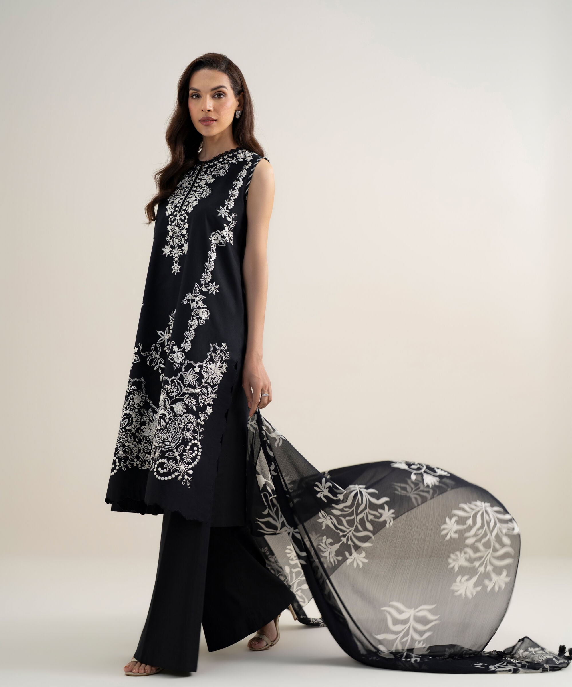 3 Piece - Embroidered Lawn Suit
