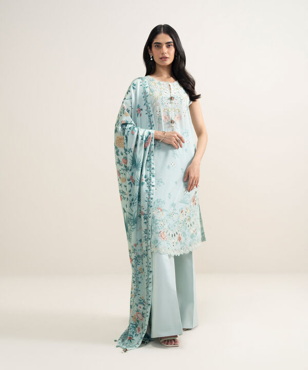 3 Piece - Embroidered Lawn Suit