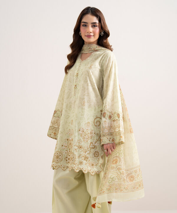 3 Piece - Embroidered Lawn Suit