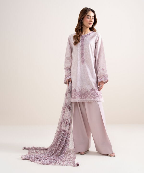 3 Piece - Embroidered Lawn Suit