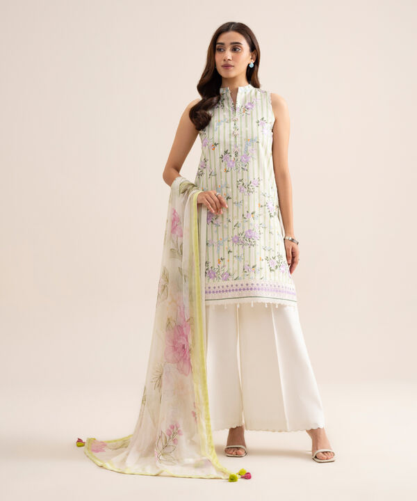 3 Piece - Embroidered Lawn Suit