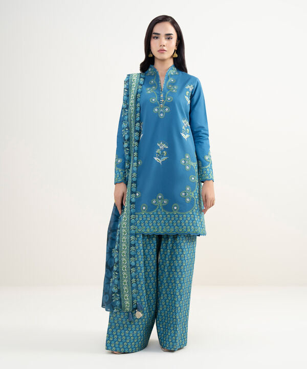 3 Piece - Embroidered Lawn Suit