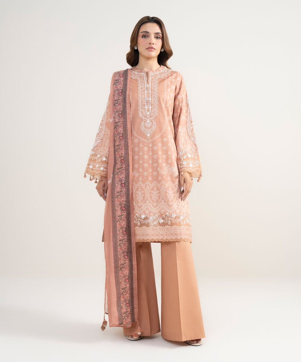 3 Piece - Embroidered Lawn Suit