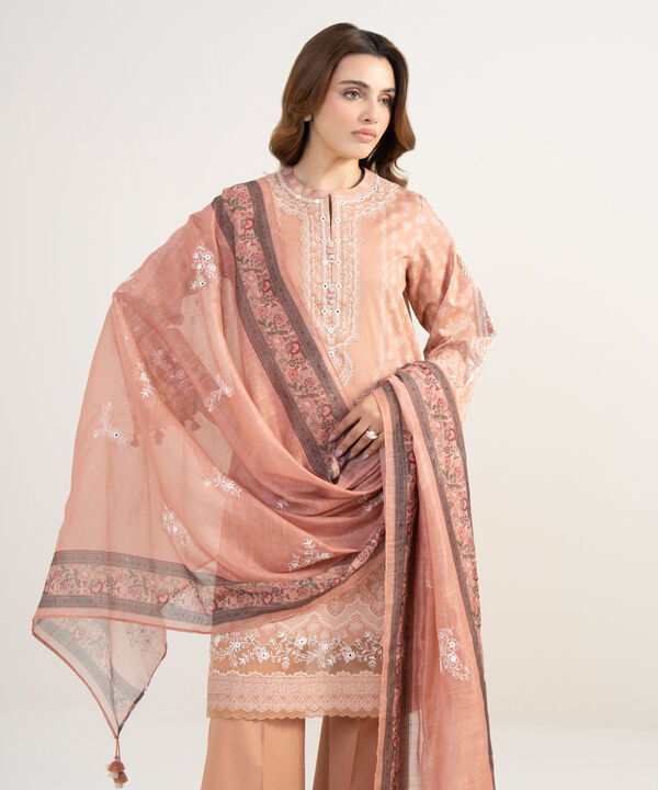 3 Piece - Embroidered Lawn Suit