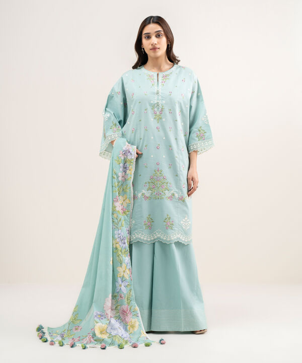 3 Piece - Embroidered Lawn Suit