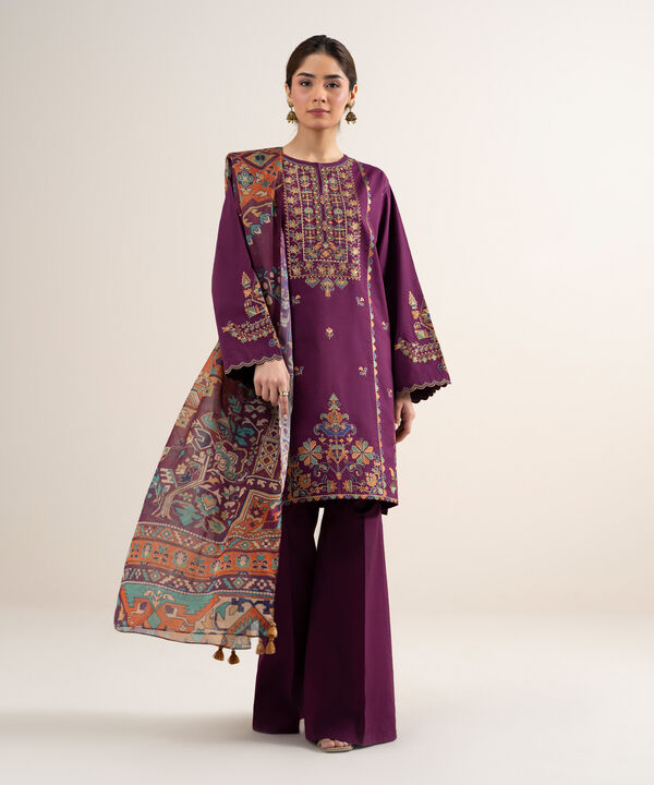 3 Piece - Embroidered Lawn Suit