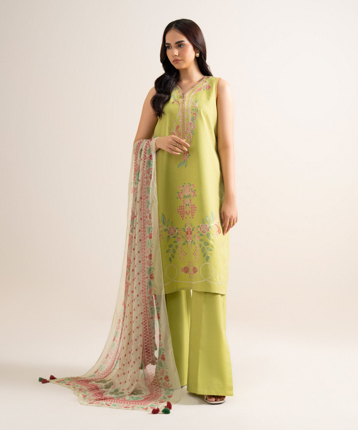3 Piece - Embroidered Lawn Suit U3PESTS26V85