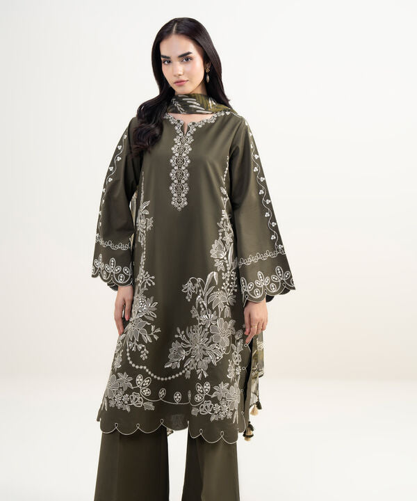 3 Piece - Embroidered Lawn Suit