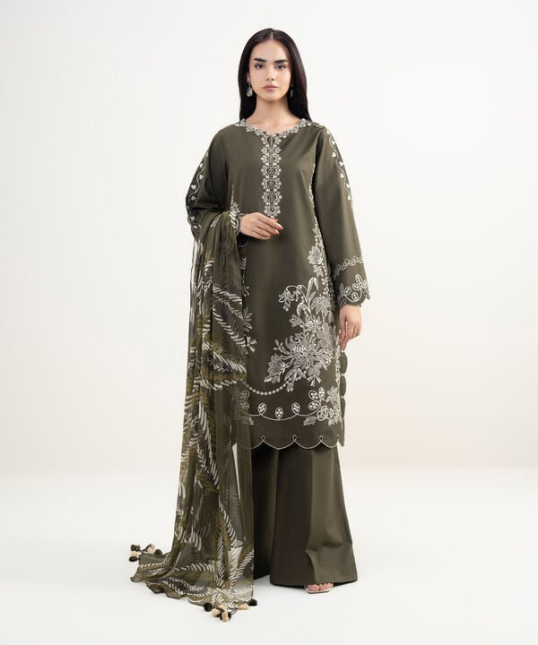 3 Piece - Embroidered Lawn Suit