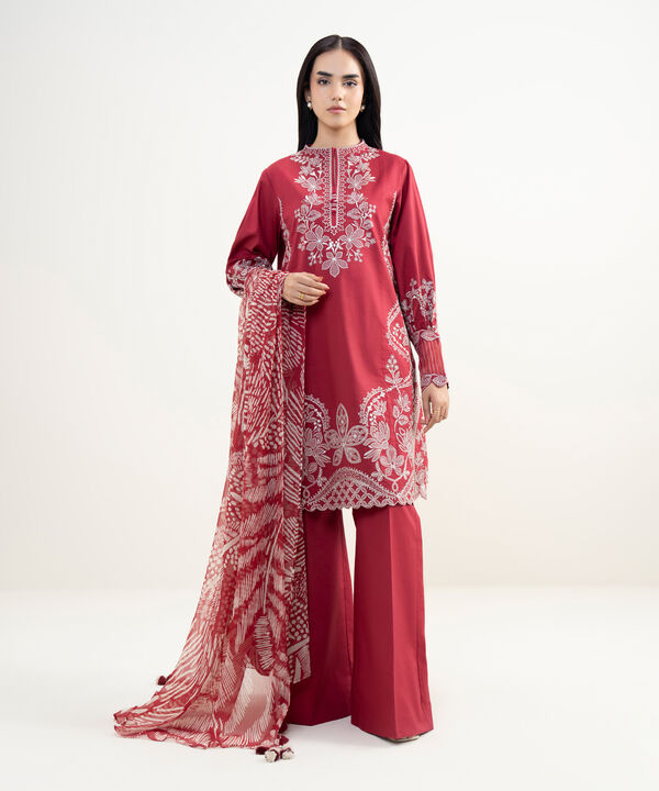 3 Piece - Embroidered Lawn Suit
