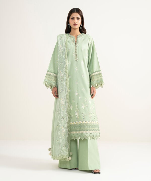 3 Piece - Embroidered Lawn Suit