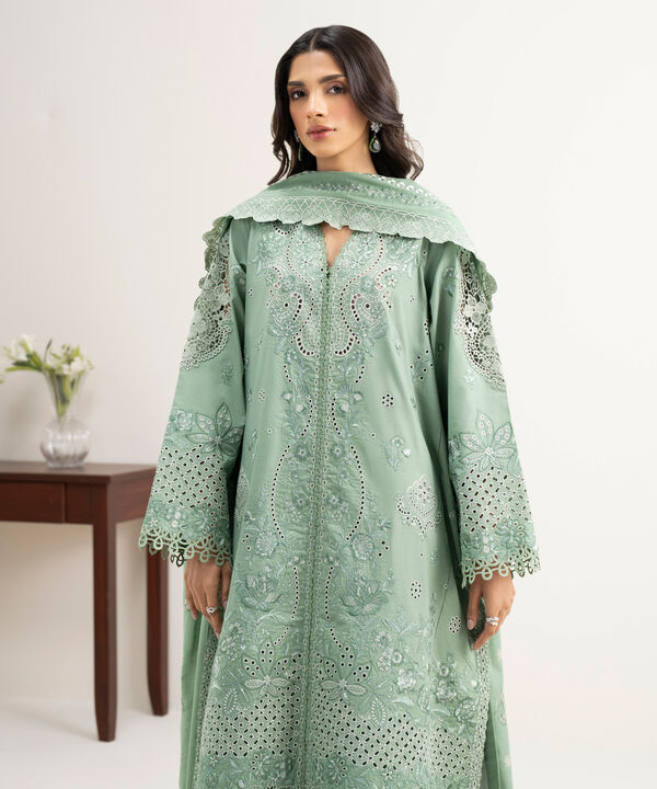 3 Piece - Embroidered Lawn Suit