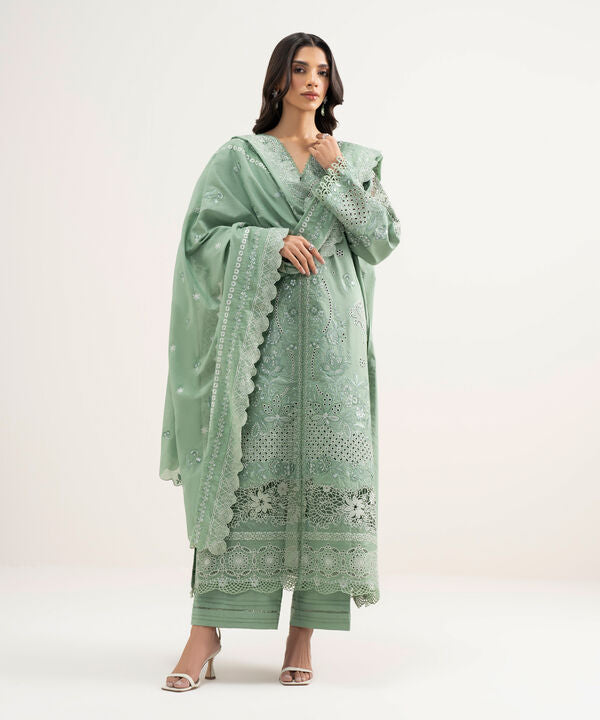 3 Piece - Embroidered Lawn Suit