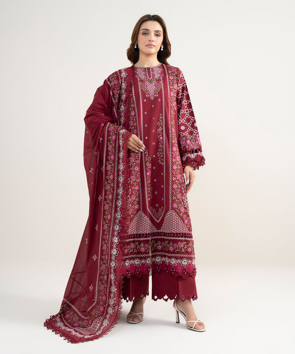 3 Piece - Embroidered Lawn Suit