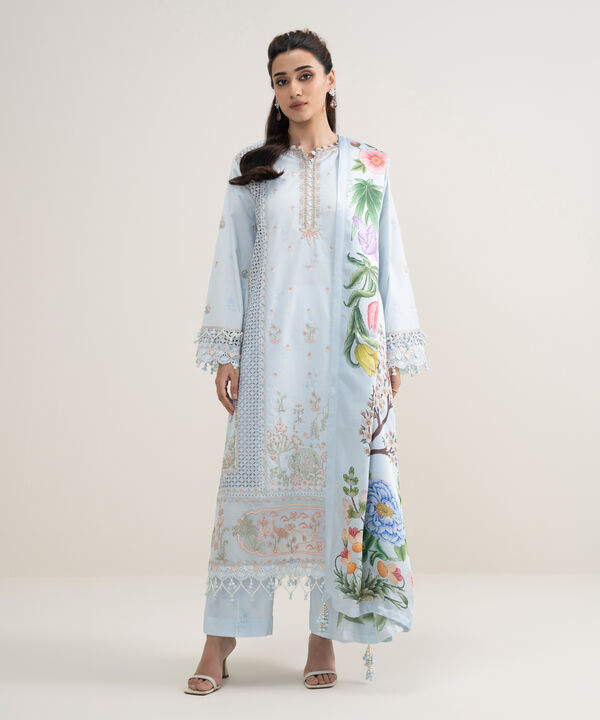 3 Piece - Embroidered Lawn Suit