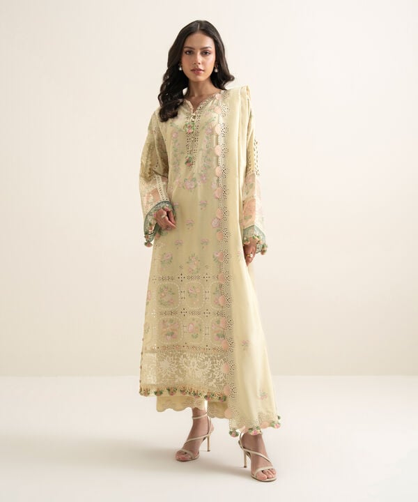 3 Piece - Embroidered Lawn Suit