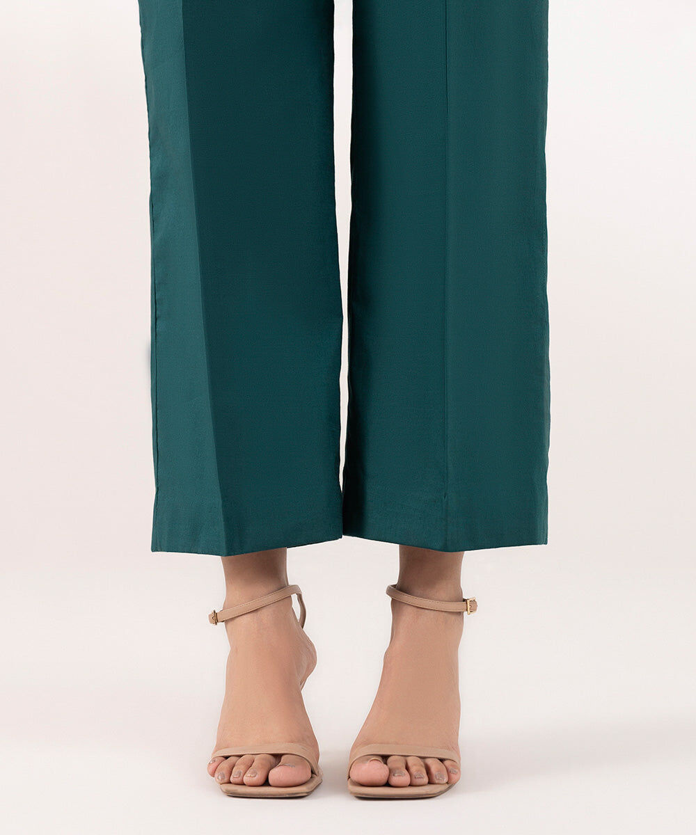 Cotton Straight Pants