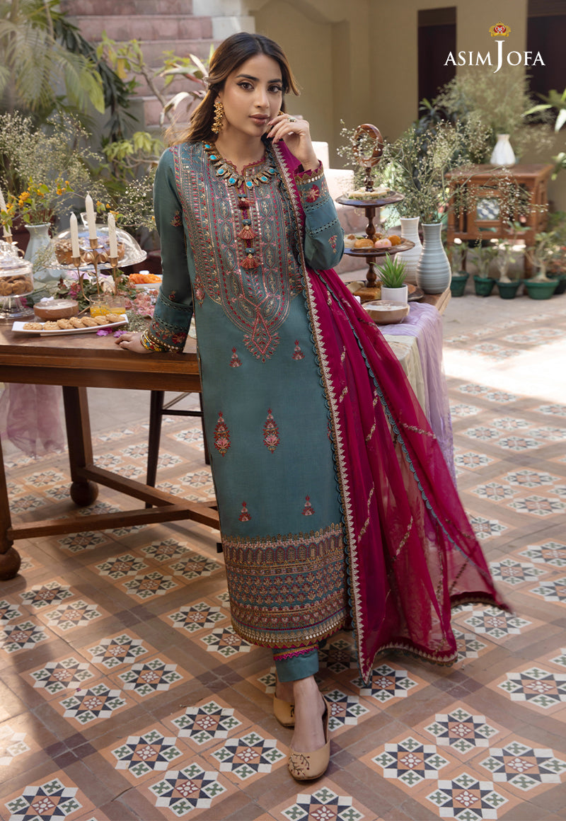 Ajso-65 Unstitched 2 Pcs Shirt Dupatta