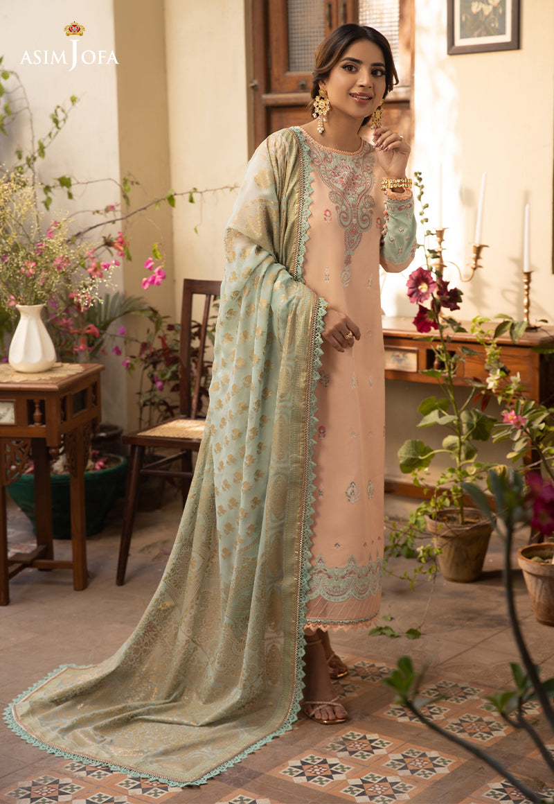 AJZB-16 EMBROIDERED CAMBRIC 3 PCS