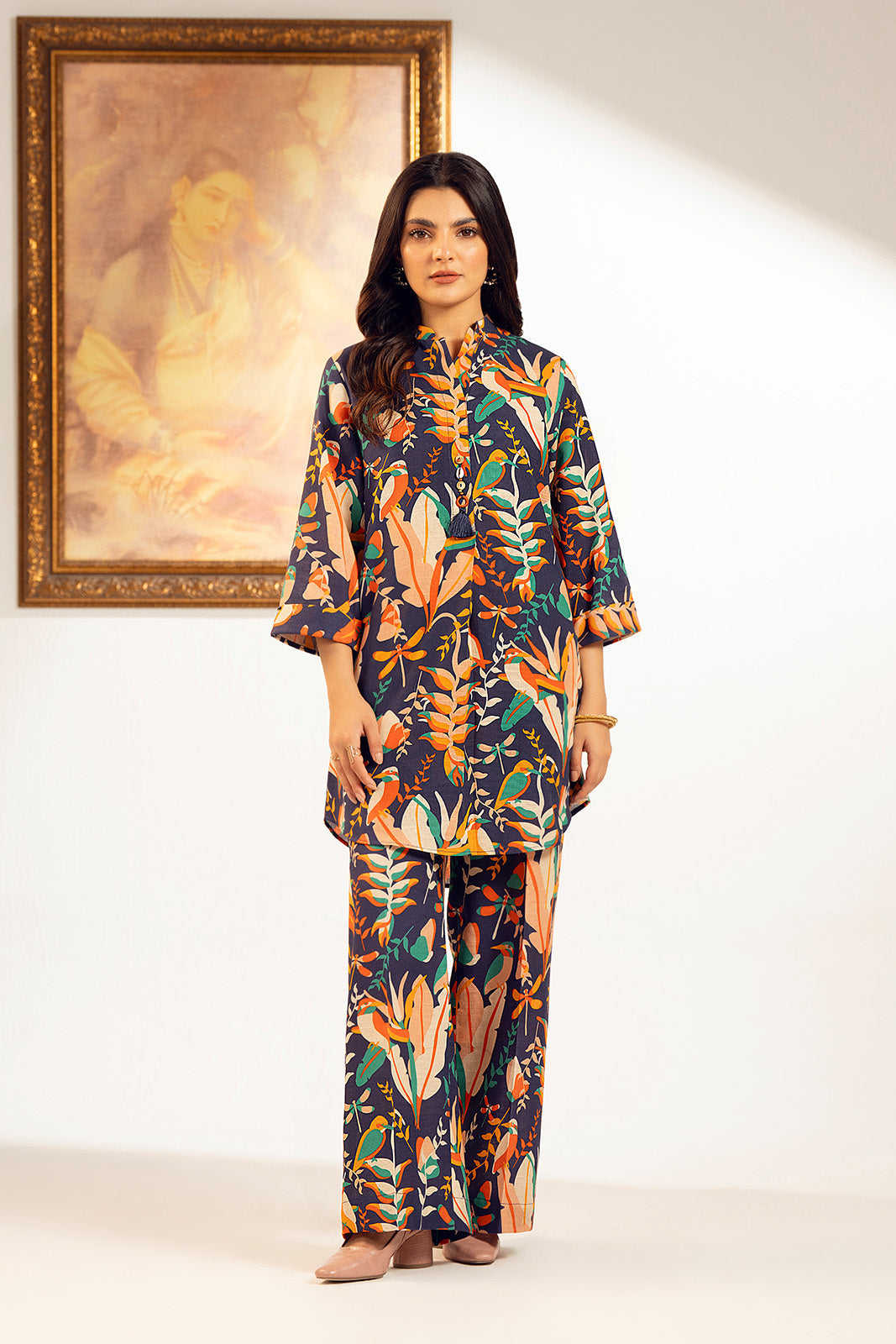 2 Piece Unstitched Slub Khaddar Printed Suit (UC0066)