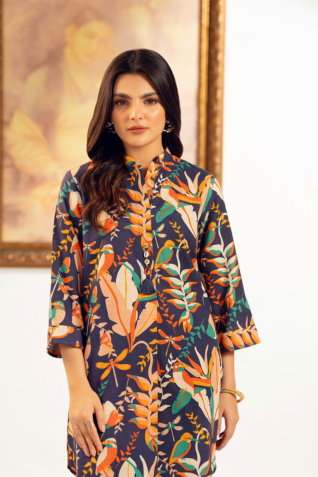 2 Piece Unstitched Slub Khaddar Printed Suit (UC0066)
