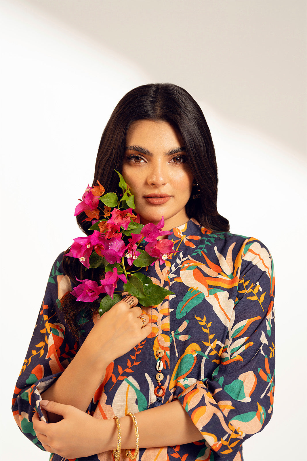 2 Piece Unstitched Slub Khaddar Printed Suit (UC0066)