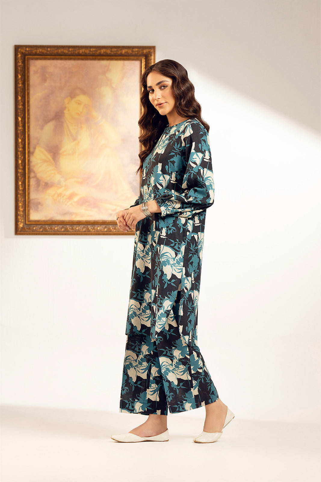 2 Piece Unstitched Printed Cambric Printed Suit (UC0067)