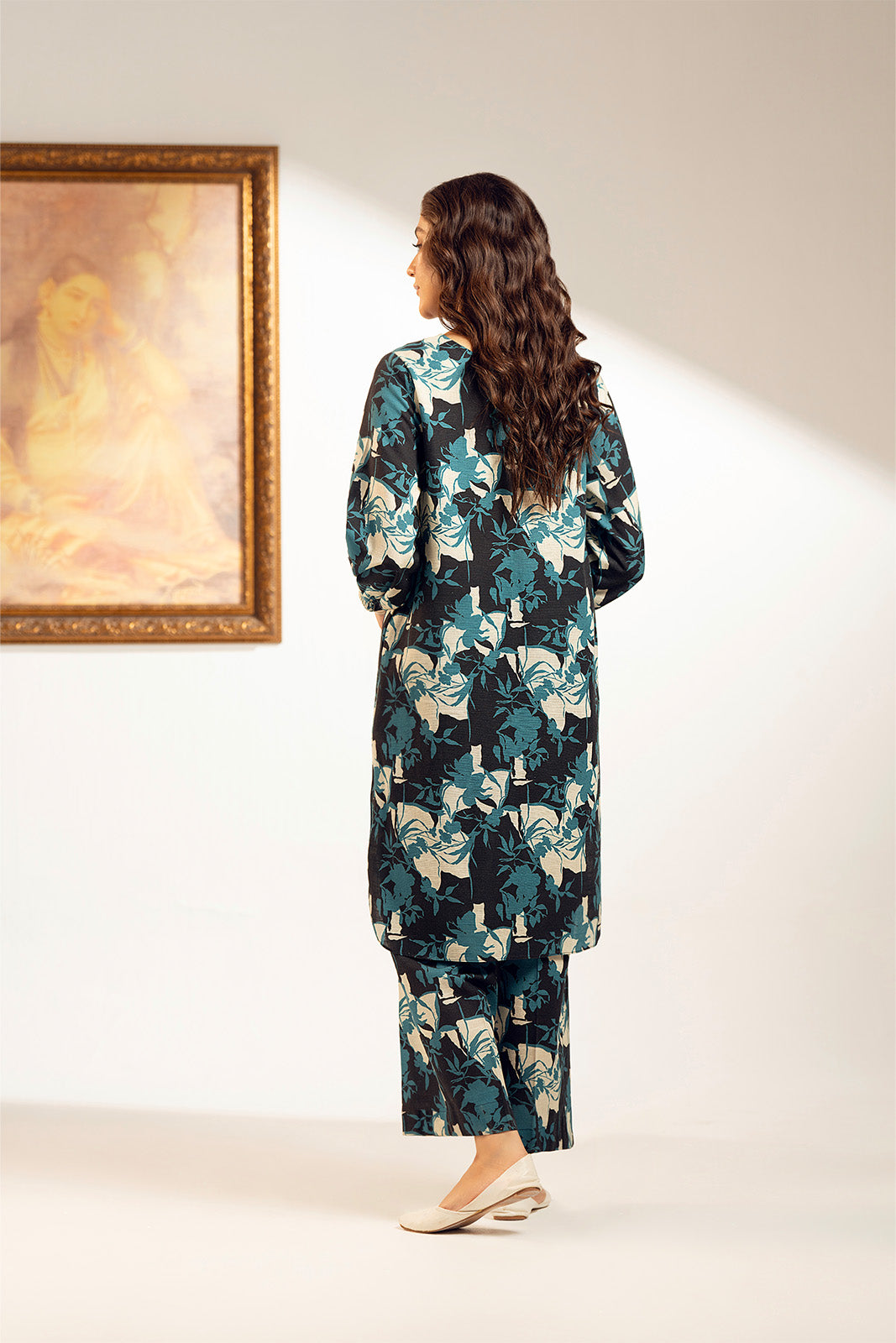 2 Piece Unstitched Printed Cambric Printed Suit (UC0067)