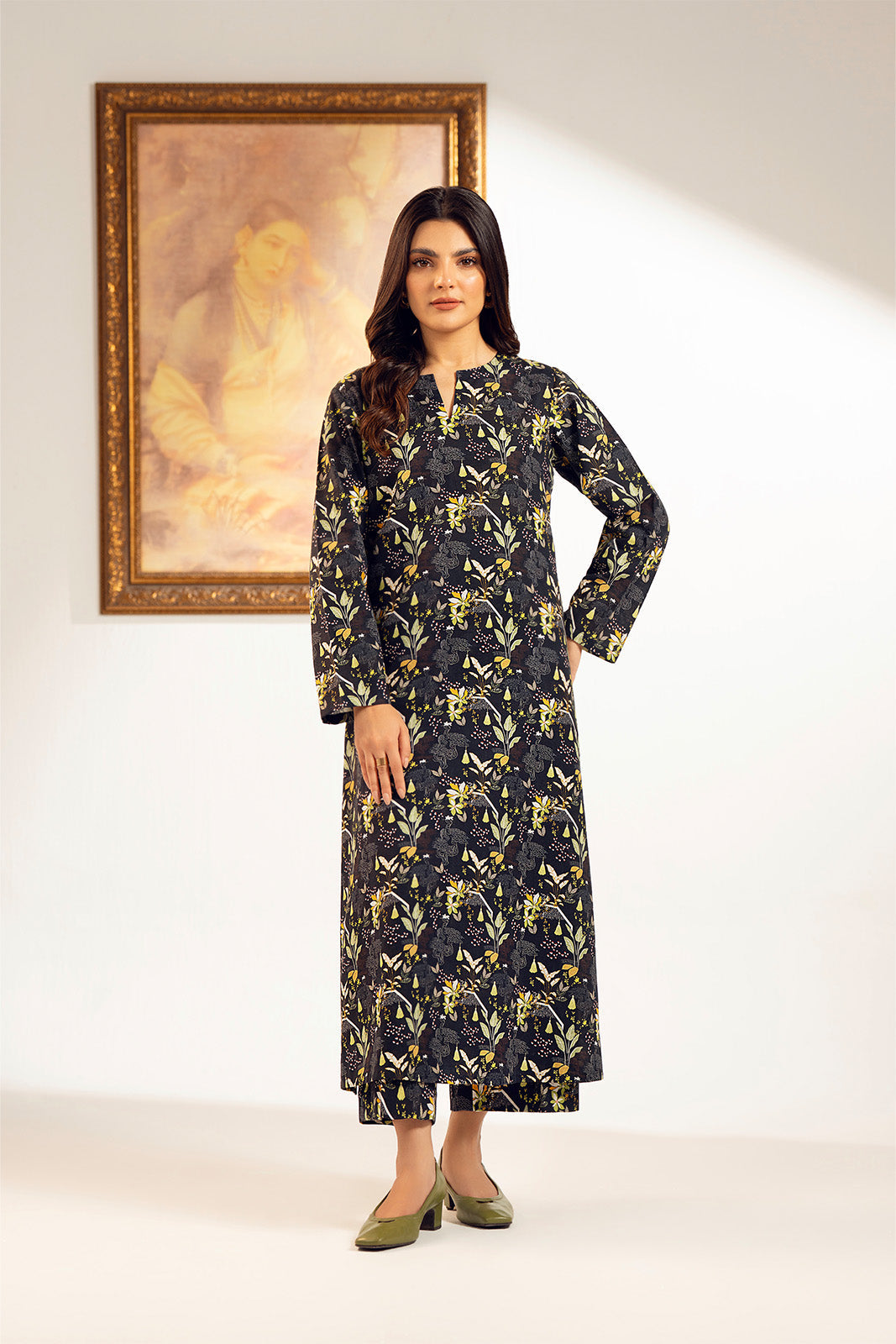 2 Piece Unstitched Slub Khaddar Printed Suit (UC0069)