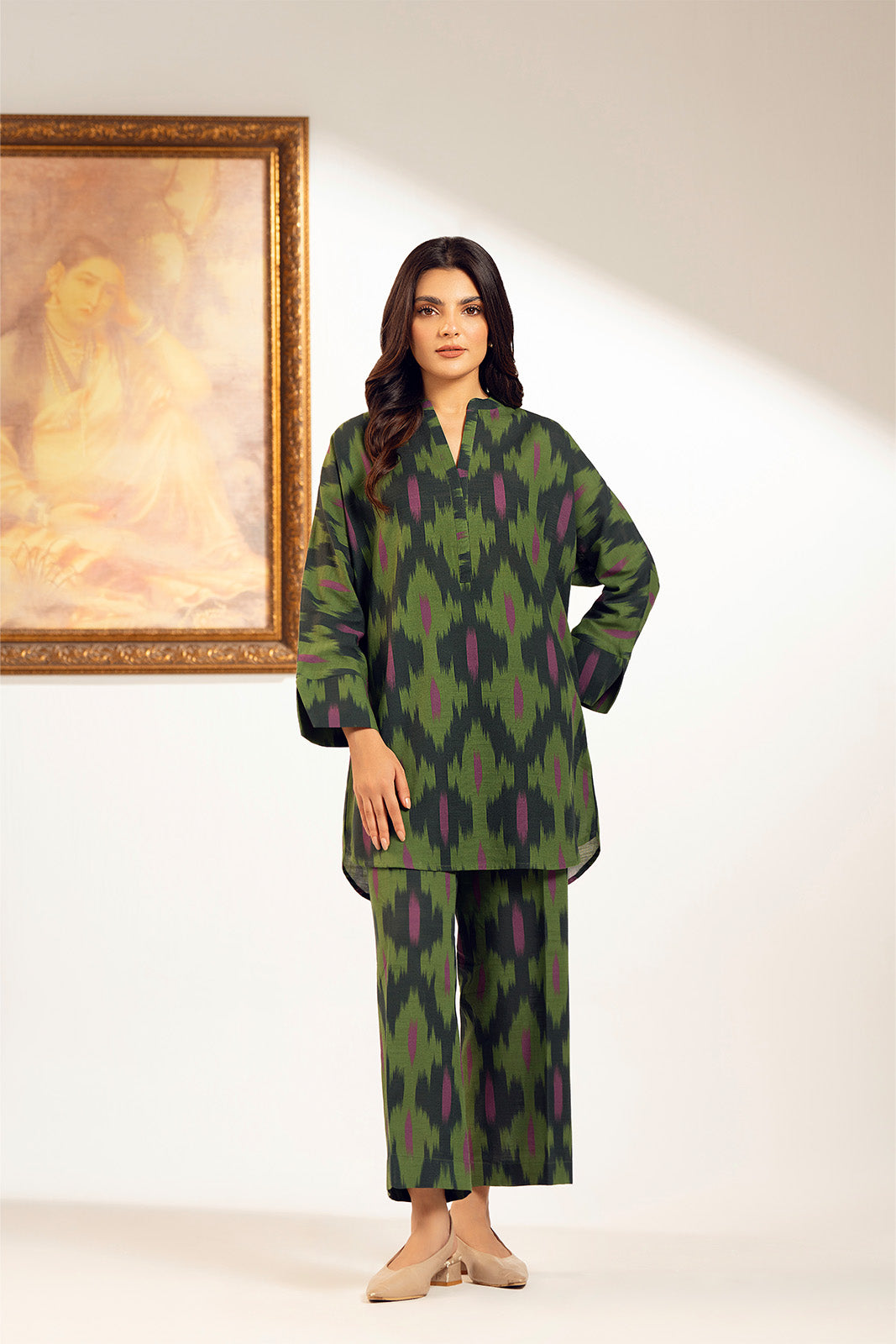 2 Piece Unstitched Slub Khaddar Printed Suit (UC0070)