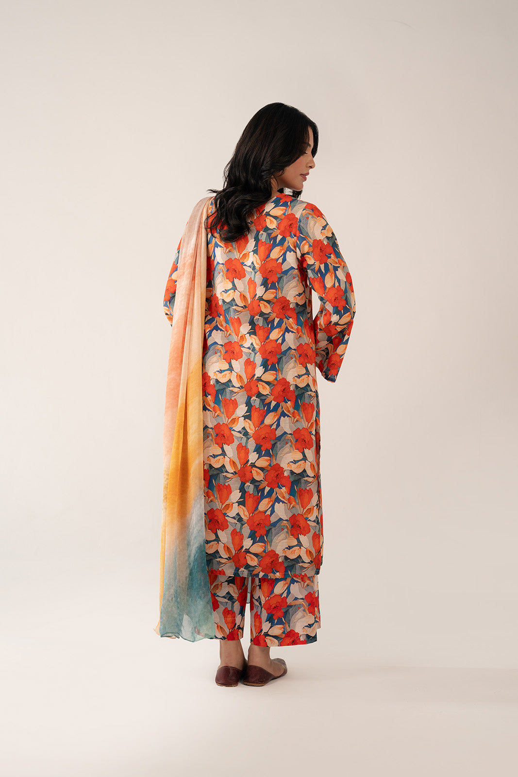 3 Piece Unstitched Slub Khaddar Printed Suit (UC0072)